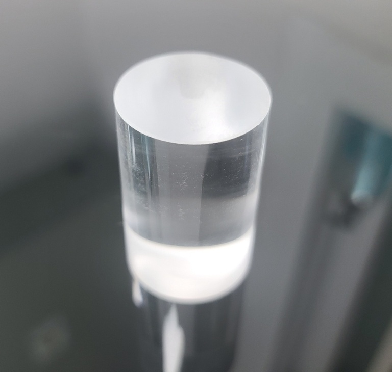 석영봉 외경 40mm절단 사진