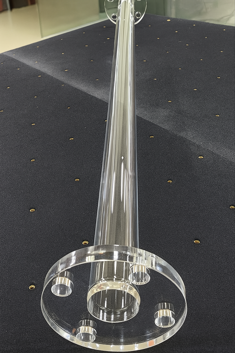 석영관 외경60,두께2.5t,길이1800, 양쪽 플랜지