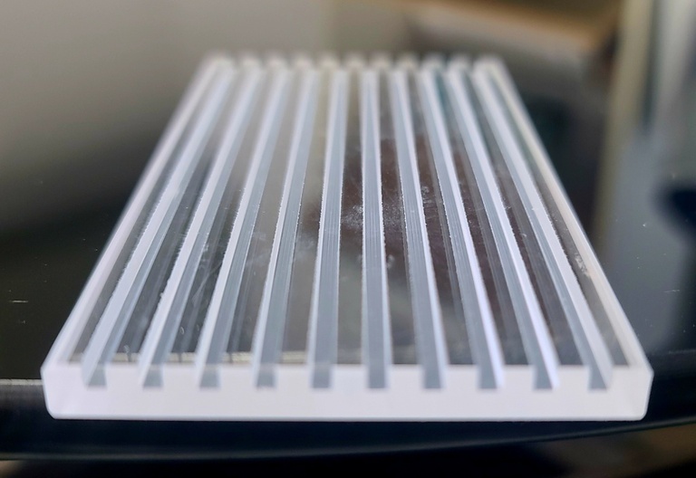 석영유리판 깊이2mm 홈파기